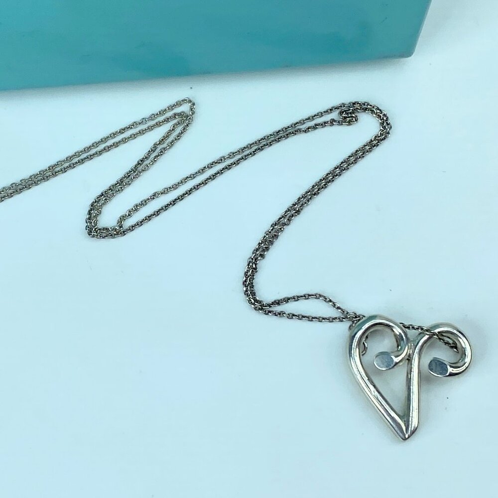 Tiffany & Co. Paloma Picasso Zodiac Aries Necklace Sterling Silver 925 JR332